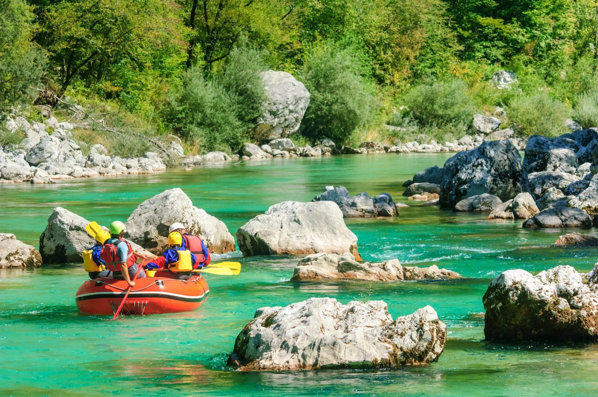 White water rafting in Soca Valley scaled 1
