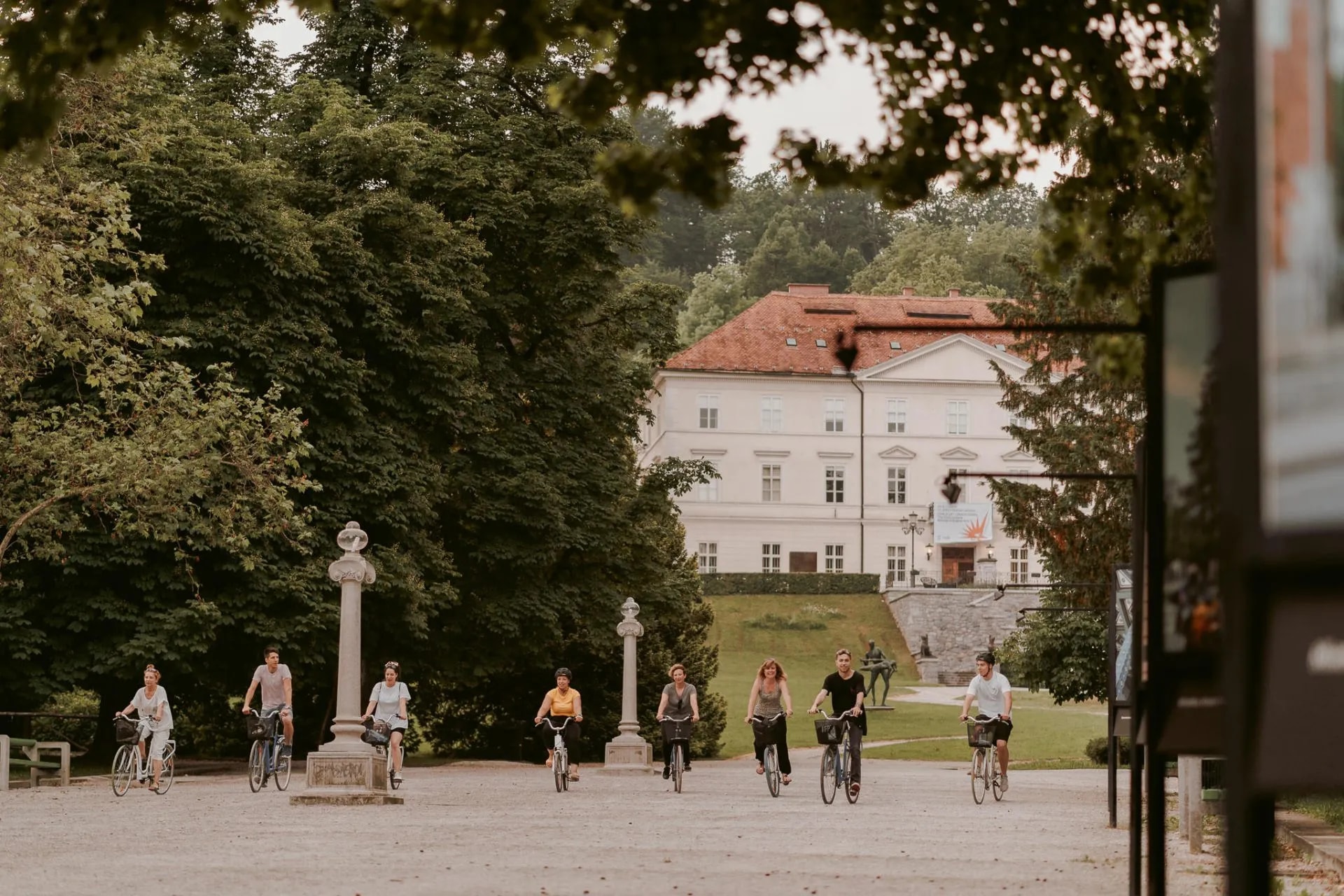 Ljubljana bike tour Tivoli Park scaled 1