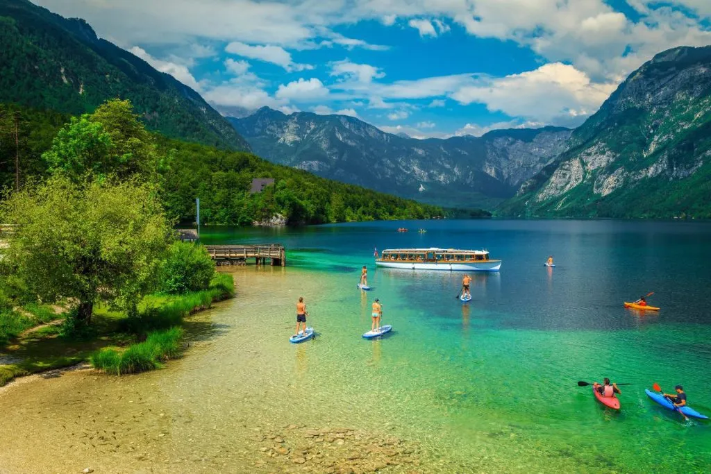 Activités au lac de Bohinj 