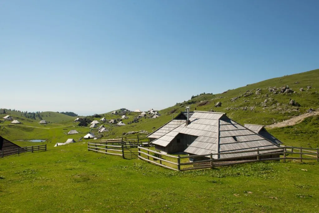 Refuges sur Velika Planina 