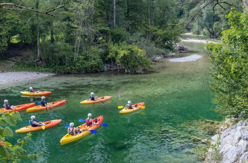 Kayak sur la rivière Sava