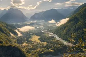 Valle de Soca, alrededor de Bovec 