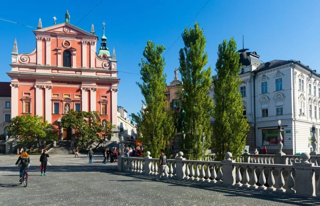 Tre broar i Ljubljana